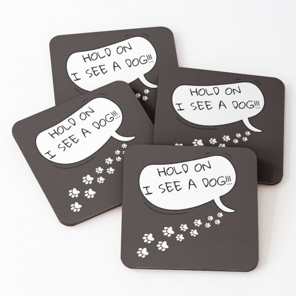 Item preview, Hold On I See A Dog Text Box designed and sold by JacoBeatzShop.