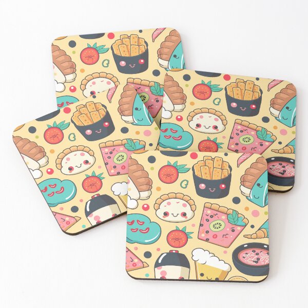Item preview, Kawaii Food Pattern designed and sold by Amir Faysal.
