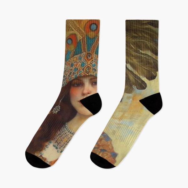 Artikelvorschau, Frauenporträt, inspiriert von Gustav Klimt, Ukiyo-E und Van Gogh Art entworfen und verkauft von BrandonArtWorld.