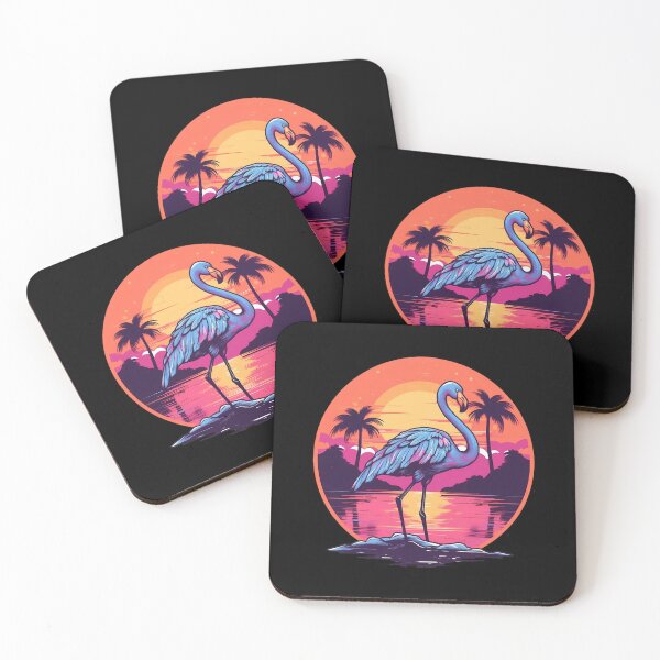 Item preview, Vintage Vibes: Flamingo in Retro Sunset designed and sold by BNCH44.