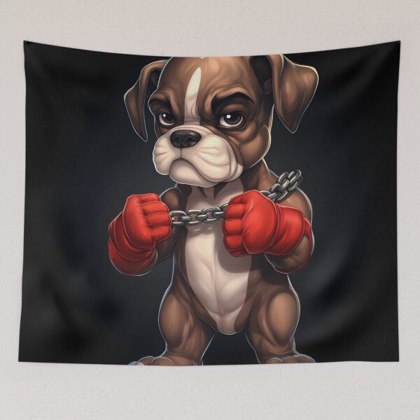 Item preview, Fighter Boxer Puppy designed and sold by ARTficiallyAnon.