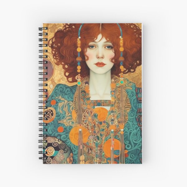 Item preview,  Female Portrait Inspired by Gustav Klimt, Ukiyo-E, and Van Gogh Art  designed and sold by BrandonArtWorld.