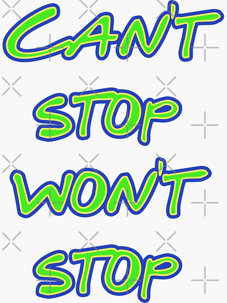"Can't Stop Won't Stop Lucio" Sticker for Sale by Daytone Redbubble