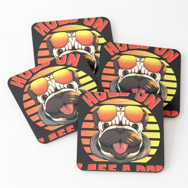 Item preview, Hold On I See A Dog Retro Sunset Happy Dog designed and sold by JacoBeatzShop.