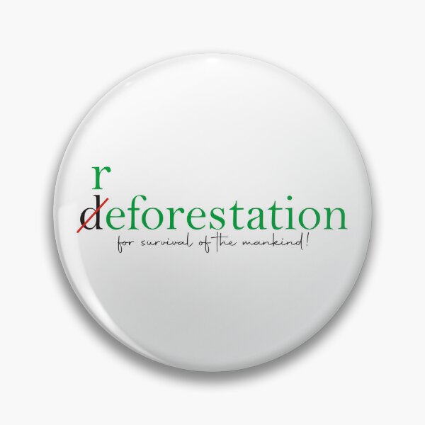 Item preview, Reforestation for the survival of mankind and for the good health of mother earth text message. designed and sold by Wiggly Lines.