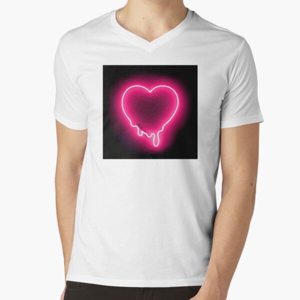 Pink Neon Light Sign Drip Heart Sticker for Sale by katedylan