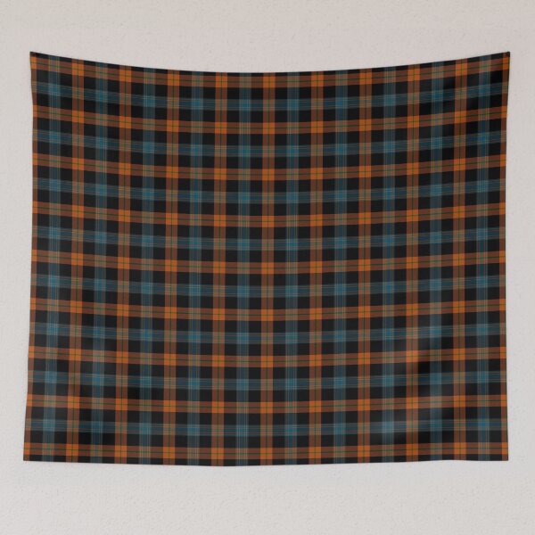 Item preview, Tartan, clan tartan orange, blue, black. Scottish Plaid pattern. Checkered pattern. designed and sold by iclipart.
