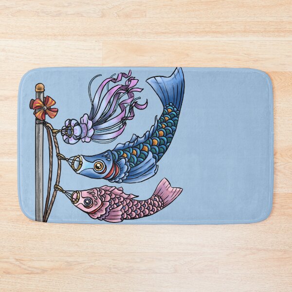 Item preview, Koi Windsock (Blue & Pink) designed and sold by MollyBukovac.
