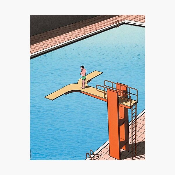 Artikel-Vorschau von Jump In The Pool von Guy Billout, designt und verkauft von Raymondjacky.