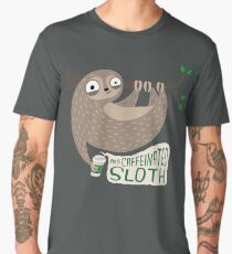 Caffeinated Sloth Men's Premium T-Shirt
