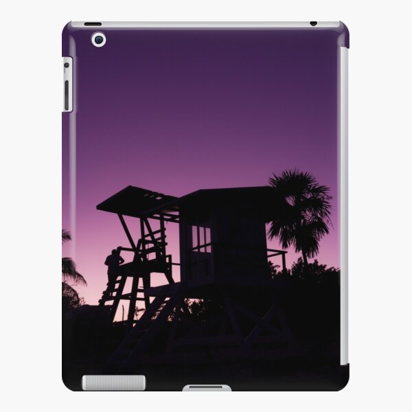 Baywatch tower silhouette sunset iPad Snap Case
