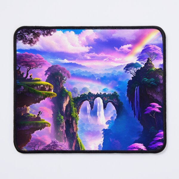 Item preview, Lands of Fantasy: Majestetic Garden of Eden & Rainbows | AI Generated Art designed and sold by Epic Craftroom.