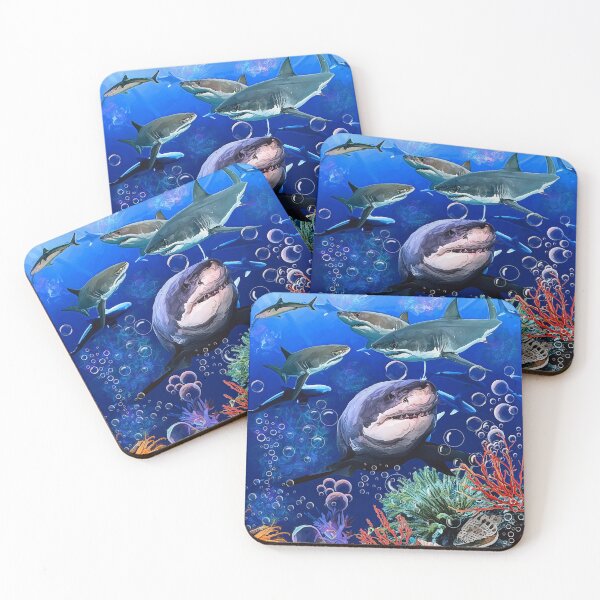 Item preview, Great White Frenzy designed and sold by Tripp Art Studio.