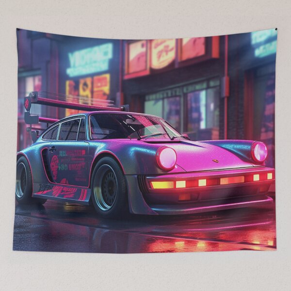 Item preview, Cyberpunk Porsche 911 2 designed and sold by santhiWalken.