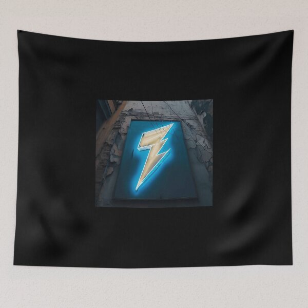 Item preview, Neon light on urban wall: thunderbolt  designed and sold by Reinvention.