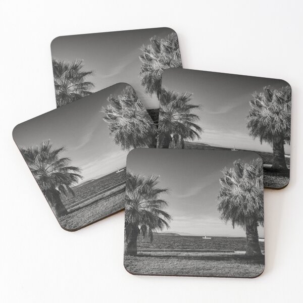 Item preview, Palms by the Sea bw designed and sold by Jouko Lehto Photography.