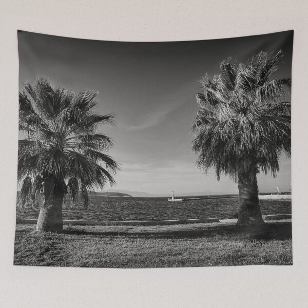 Item preview, Palms by the Sea bw designed and sold by Jouko Lehto Photography.