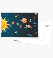 Sonnensystem Postkarten
