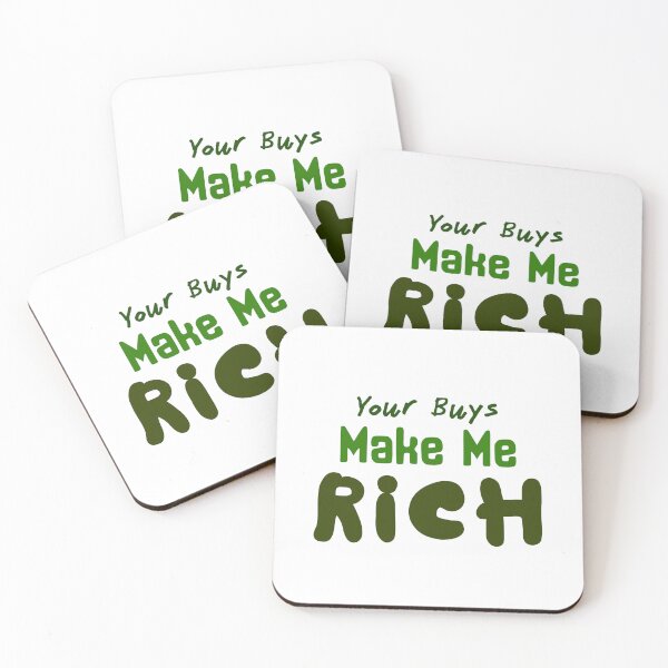 Item preview, Your buys make me rich sticker by DozyJov designed and sold by DozyJov.