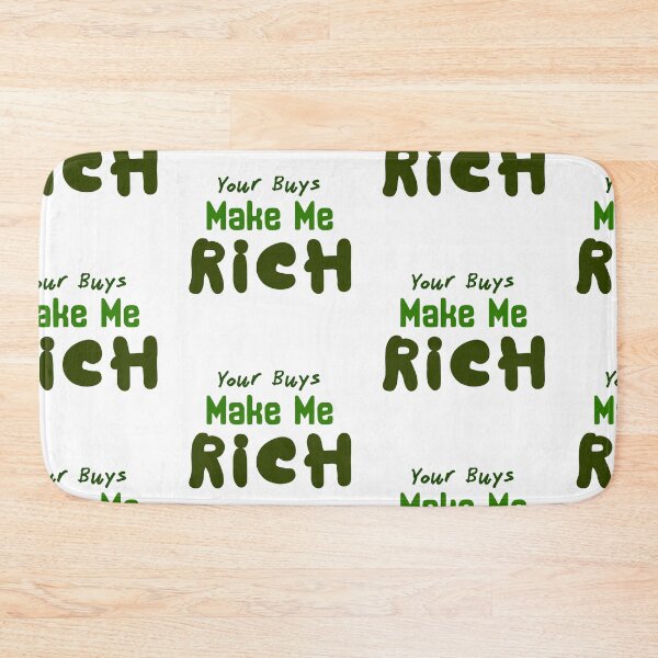 Item preview, Your buys make me rich sticker by DozyJov designed and sold by DozyJov.