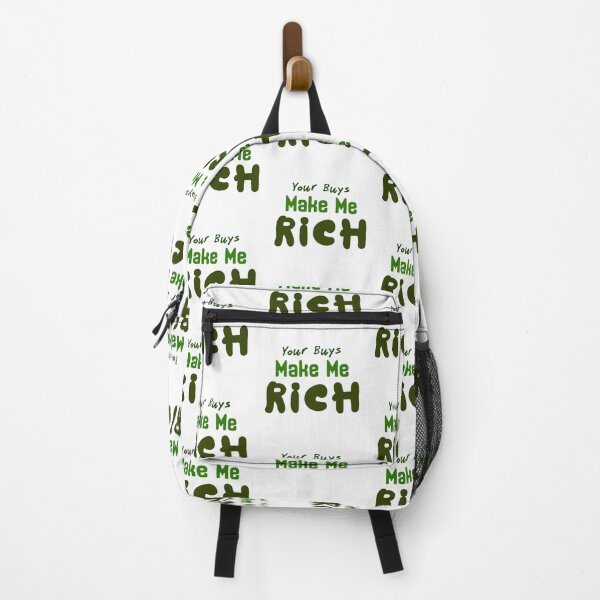 Item preview, Your buys make me rich sticker by DozyJov designed and sold by DozyJov.
