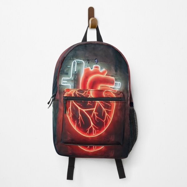 Item preview, Neon light on urban wall: anatomical heart drawing designed and sold by Reinvention.