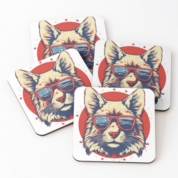 Item preview, Cool Big Cat Wears Glasses designed and sold by Tuong Nguyen.