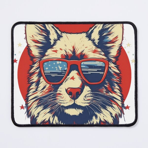 Item preview, Cool Big Cat Wears Glasses designed and sold by Tuong Nguyen.