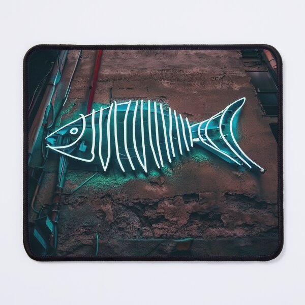 Item preview, Neon light on urban wall: fishbone designed and sold by Reinvention.