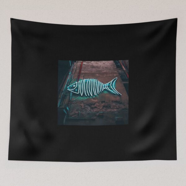 Item preview, Neon light on urban wall: fishbone designed and sold by Reinvention.