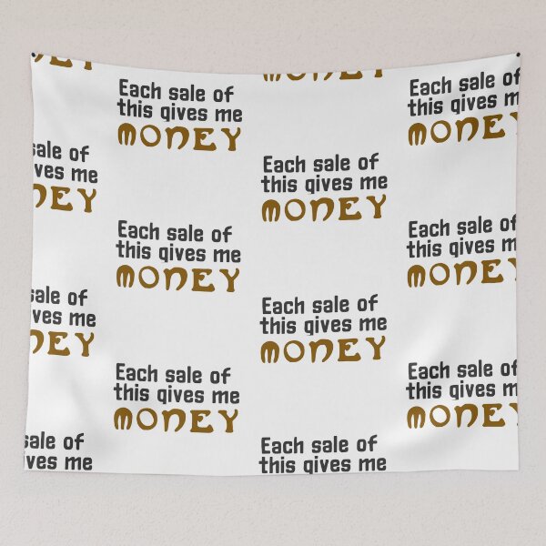 Item preview, Each sale of this gives me money sticker by DozyJov designed and sold by DozyJov.