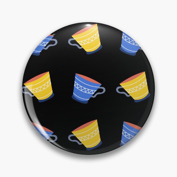 Item preview, Tea Cups Blue Yellow designed and sold by JohnSteuber.