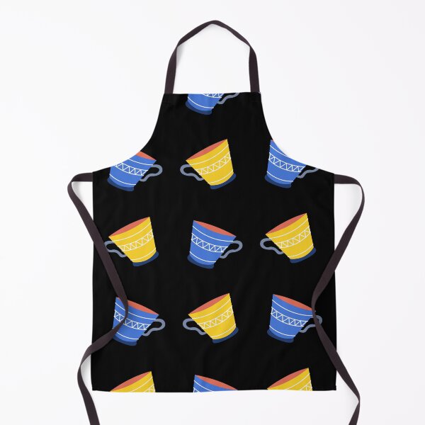 Item preview, Tea Cups Blue Yellow designed and sold by JohnSteuber.