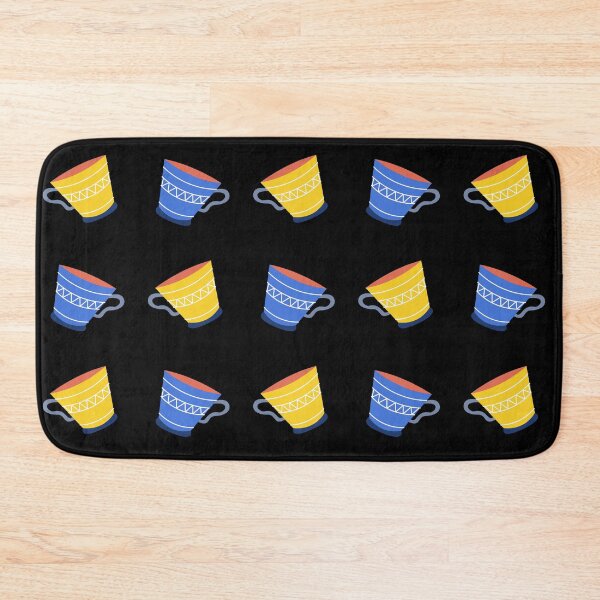Item preview, Tea Cups Blue Yellow designed and sold by JohnSteuber.