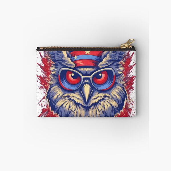 Item preview, American Owl on Glasses designed and sold by Tuong Nguyen.