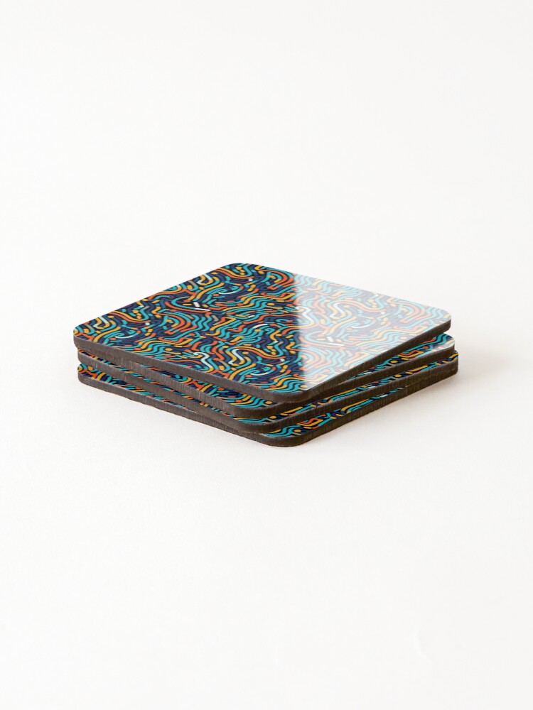 Thumbnail 4 of 5, Coasters (Set of 4), Design Pattern designed and sold by MidArtForge.