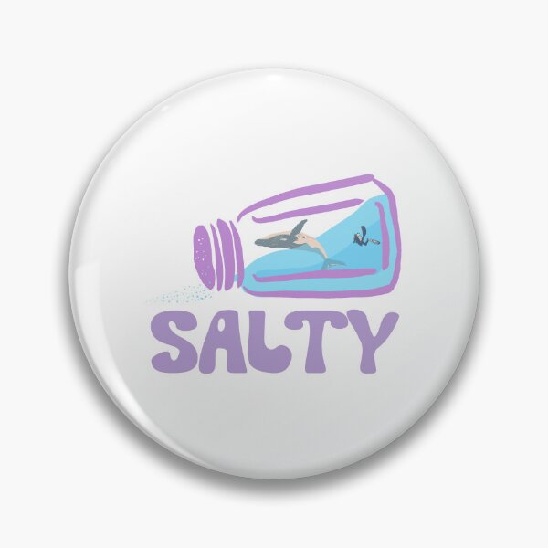 Item preview, Salty Sea Brilliant Violet  | Retro Salt Shaker with Ocean Whale & Diver designed and sold by stuffbyjdohde.
