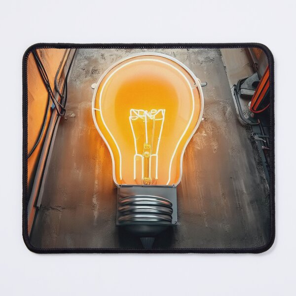 Item preview, Neon light on urban wall: blue goldfish designed and sold by Reinvention.