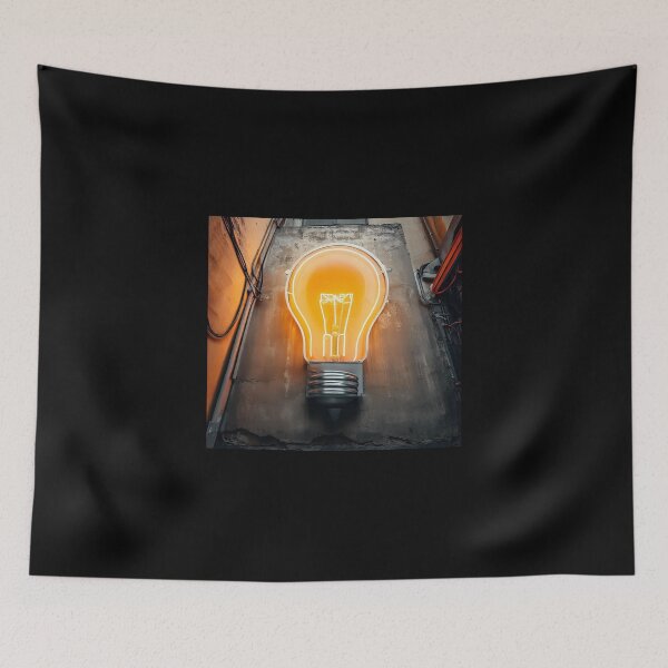 Item preview, Neon light on urban wall: blue goldfish designed and sold by Reinvention.