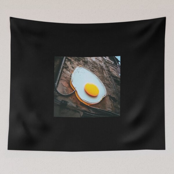 Item preview, Neon light on urban wall: fried egg  designed and sold by Reinvention.