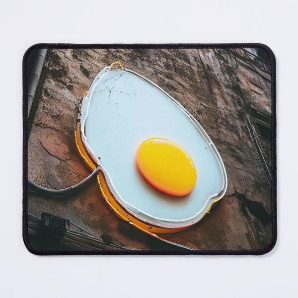 Item preview, Neon light on urban wall: fried egg designed and sold by Reinvention.