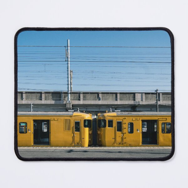 Item preview, Japan Yellow Local Train at Train Station designed and sold by JonesyDave.