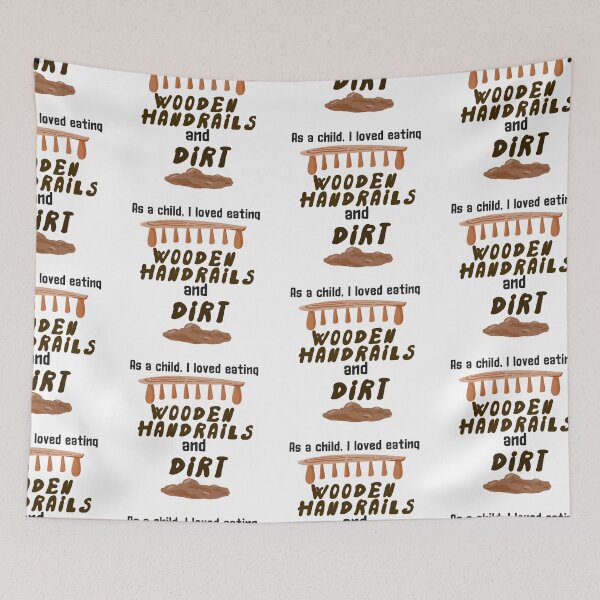Item preview, As a child I loved eating wooden handrails and dirt sticker by DozyJov designed and sold by DozyJov.