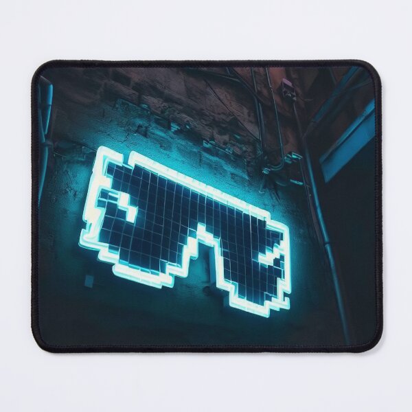Item preview, Neon light on urban wall: pixelated sunglasses designed and sold by Reinvention.