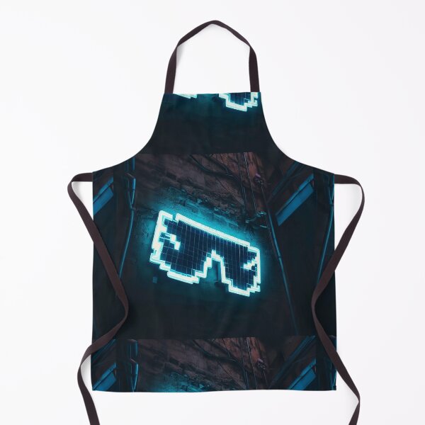 Item preview, Neon light on urban wall: pixelated sunglasses  designed and sold by Reinvention.