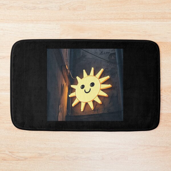Item preview, Neon light on urban wall: happy cute sun  designed and sold by Reinvention.