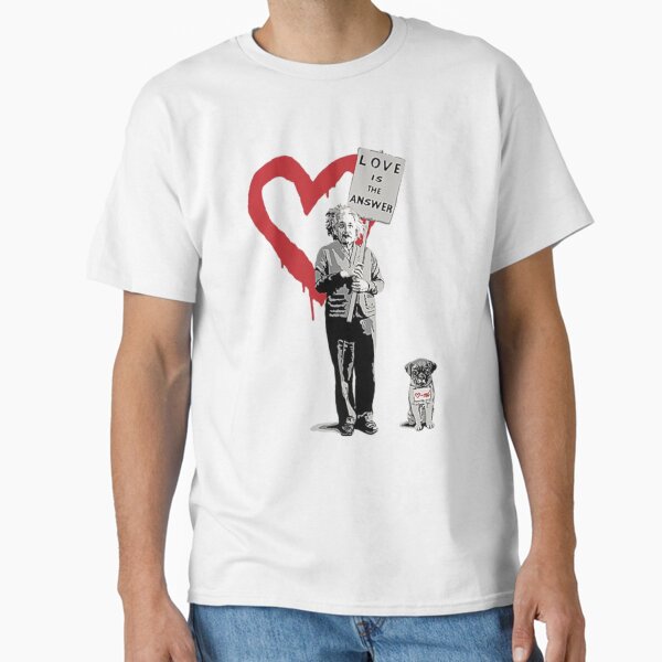 Item preview, BANKSY Einstein Love is the Answer designed and sold by AudrinaBarri.
