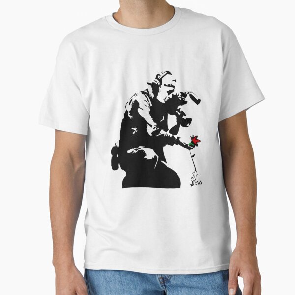 Item preview, Banksy Flower Photographer designed and sold by AudrinaBarri.