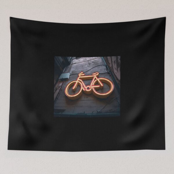 Item preview, Neon light on urban wall: red bike designed and sold by Reinvention.