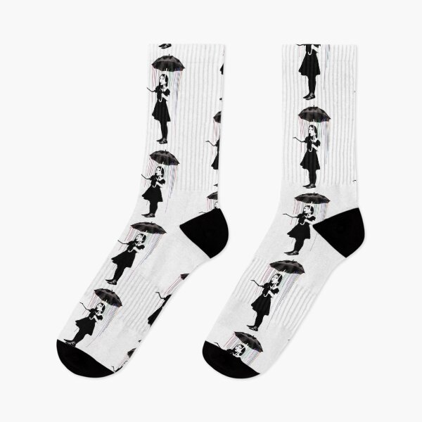 Item preview, Banksy Girl With Umbrella designed and sold by AudrinaBarri.